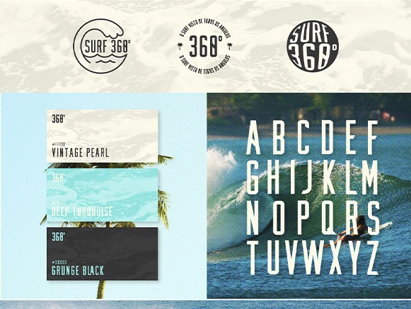 Surf 360. — projeto de branding